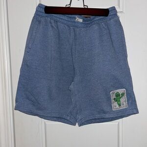 Legend Boys Soft Sweatshirt Shorts XL (18) | Blue Heathered Knit w/ Cactus